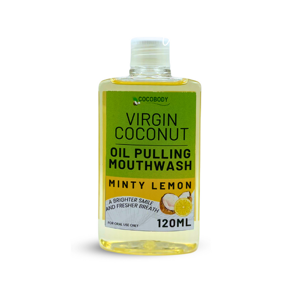 Oil Pulling Natural Mouthwash Minty Lemon 120ml