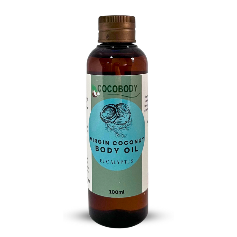 Cocobody, Virgin Coconut Body Oil Eucalyptus 100ml