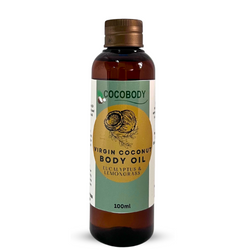 Cocobody, Virgin Coconut Body Oil Eucalyptus and Lemongrass 100ml