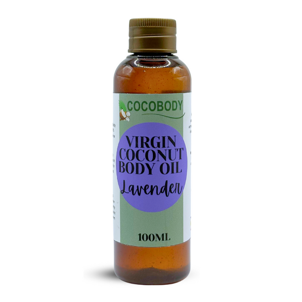 Cocobody, Virgin Coconut Body Oil Lavender 100ml