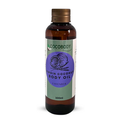 Cocobody, Virgin Coconut Body Oil Lavender 100ml