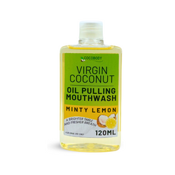 Oil Pulling Natural Mouthwash Minty Lemon 120ml