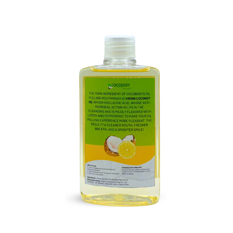 Oil Pulling Natural Mouthwash Minty Lemon 120ml