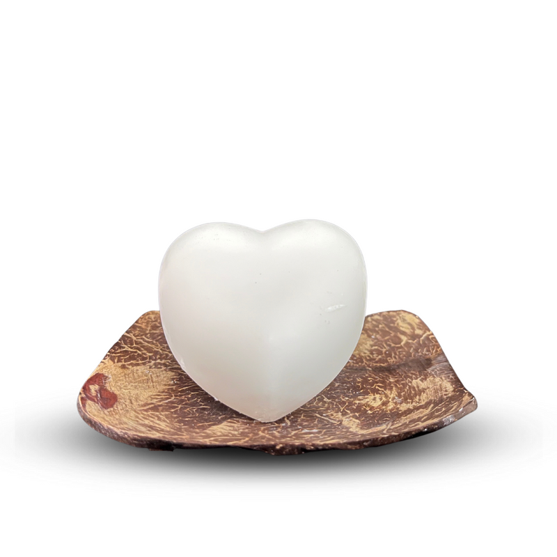 Cocobody, Handcrafted Cocomilk Heart Soap 75g (Soap Dish)
